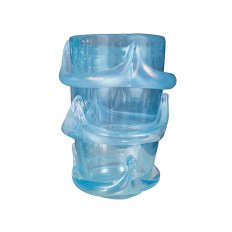 Aquamarine Murano glass vase
